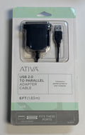 USB 2.0 To parallel Adapter Cable 6FT Printer Adapter Cable Fits USB & CEN36 NEW