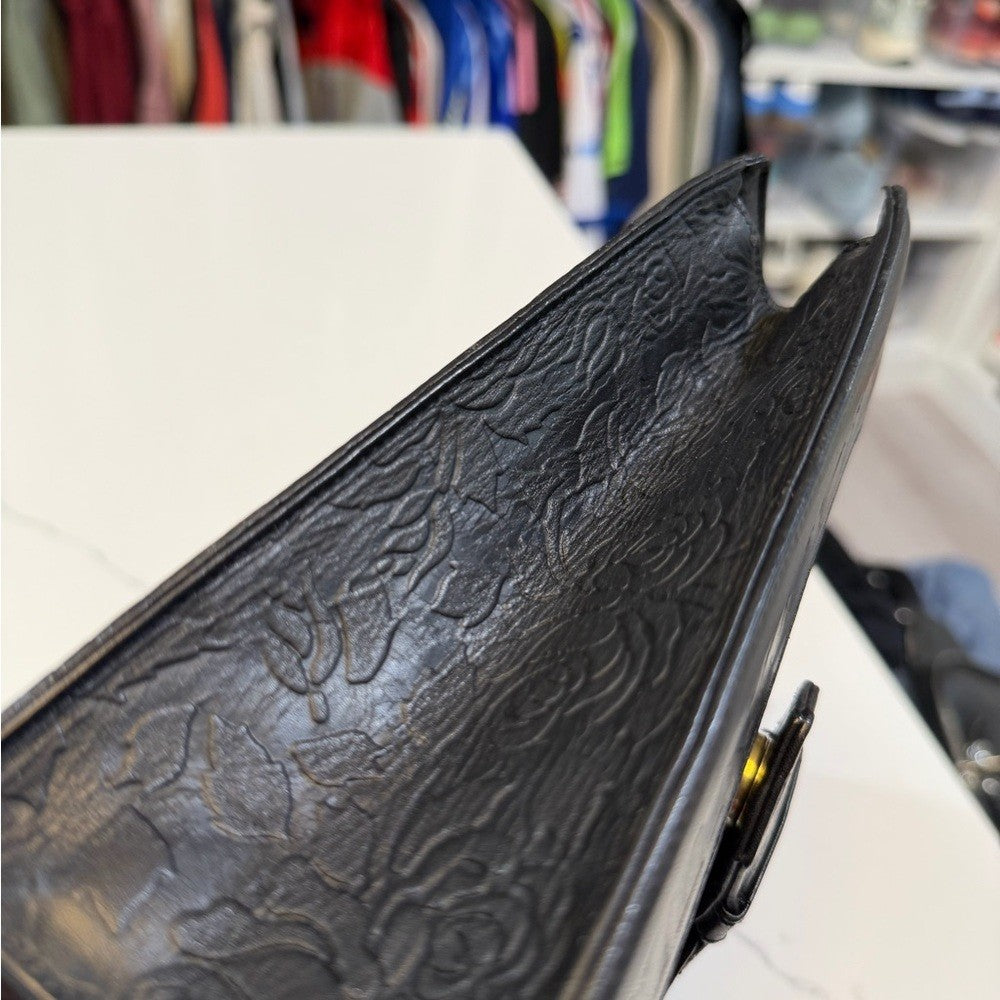 Valentino Black Embossed Women's Bag