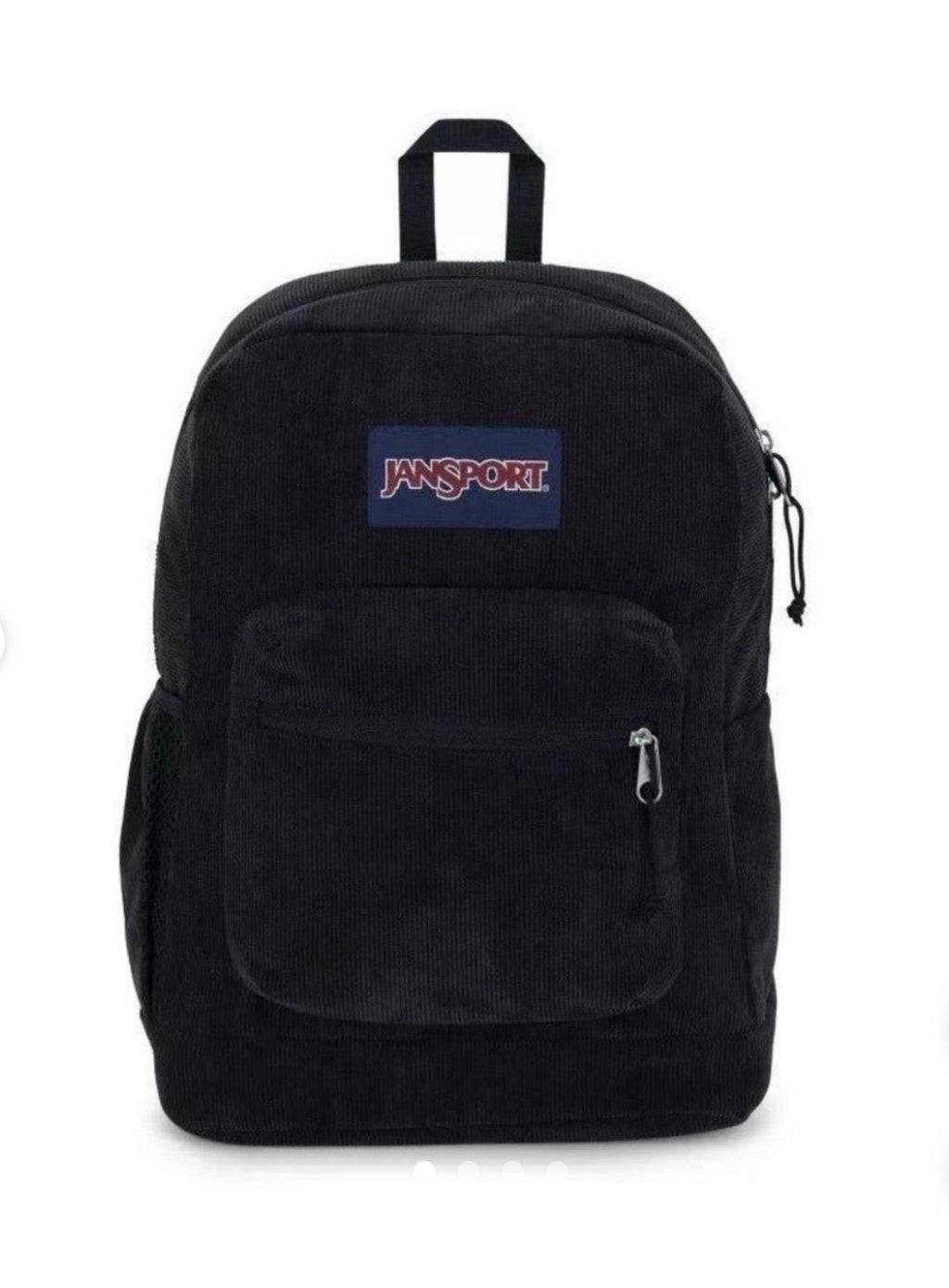 NWT JanSport Cross Town Plus Remix Black Corduroy Backpack 15" Laptop Bookbag