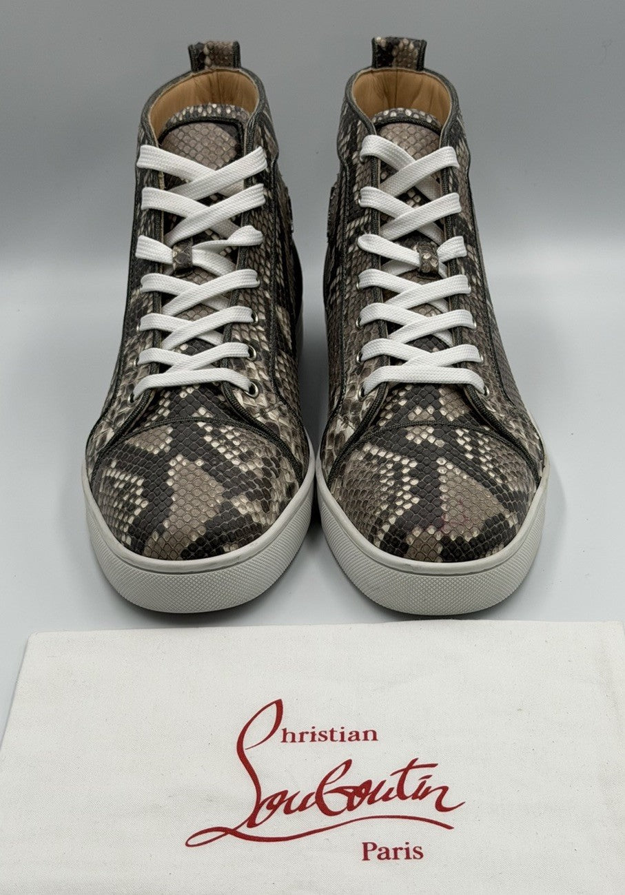 Christian Louboutin Louis Orlato Flat Python Ghost Roccia Sneaker Sz 44 EU 11 US