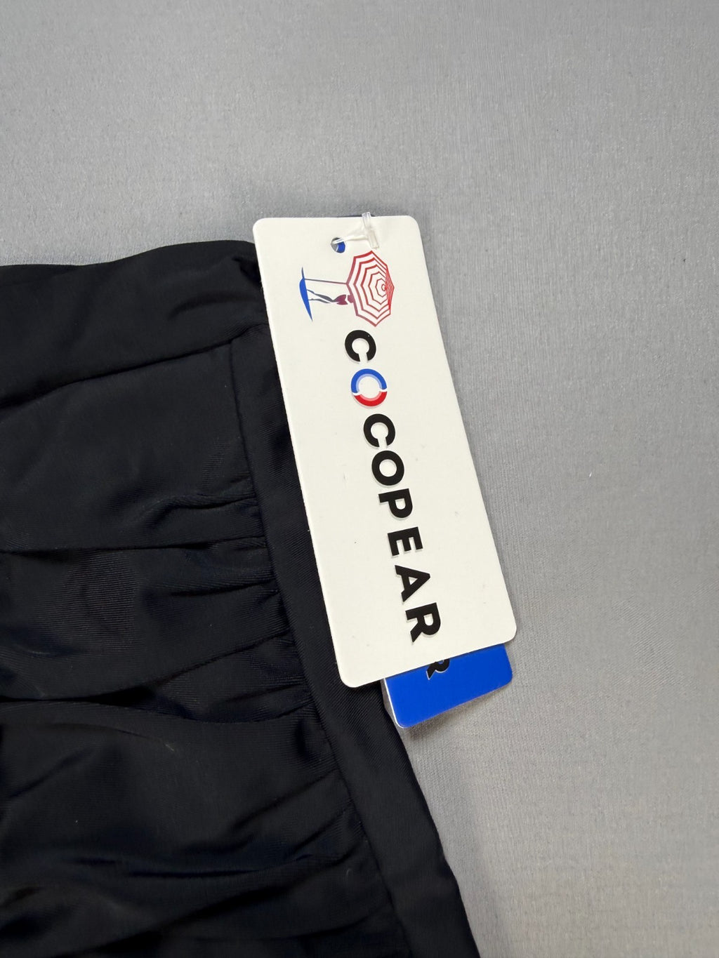 Cocopear High Waisted Ruched Bikini Bottom Women's Medium Black Summer Beach