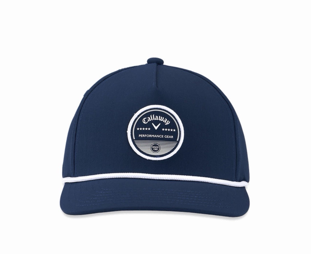 Callaway Bogey Free Golf Rope Cap Performance Navy Blue Adjustable Snapback Hat