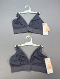 NWT All.You.LIVELY the Busty Stripe Mesh Bralette Bra Women's 1 Gray - Set of 2