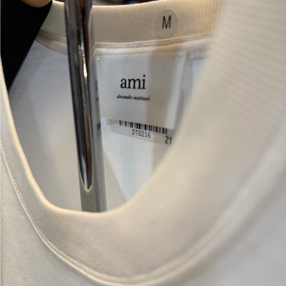 Ami Paris Off-white Shirt short sleeve NEW