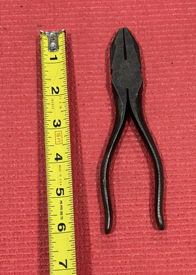 Vintage PEXTO Tools 500  6” Lineman's Pliers Lineman P.S & W Knurled Made In USA
