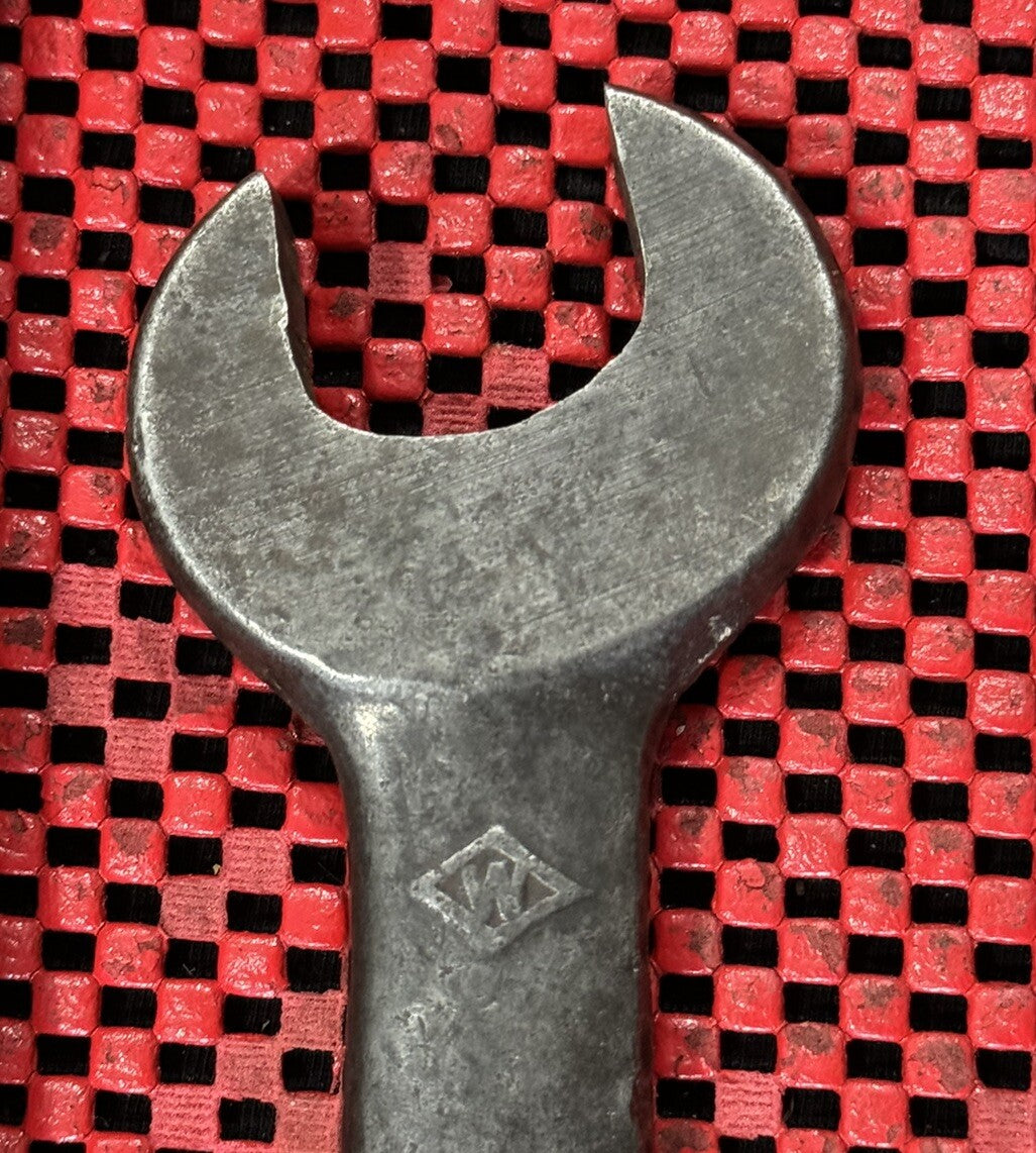 Vintage J.H. Williams 1" x 1-1/8" Open End Wrench #34 Diamond W Logo -USA  Rare