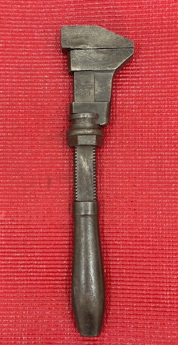 Vintage BEMIS & CALL Co. 12" Steel Adjustable Monkey Wrench Made in USA