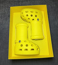 MSCHF X CROCS BIG YELLOW BOOTS CROCS SIZE 8 NEW WITH BOX