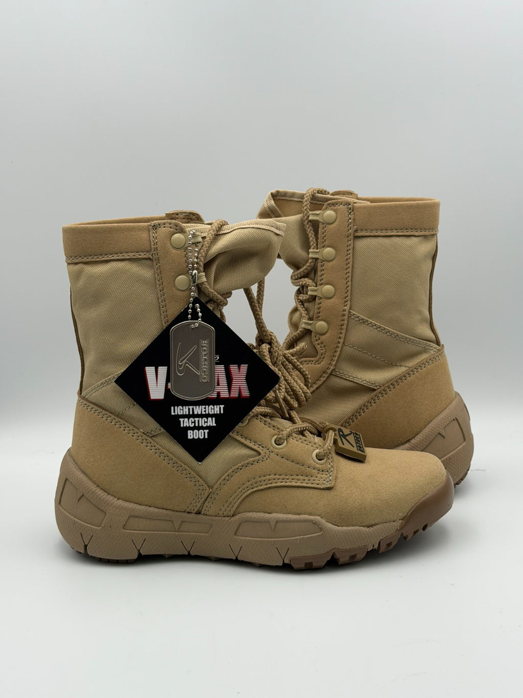 NWT Rothco V-Max Lightweight Tactical Boot Men's 5R Coyote Brown Lace Up Hiking