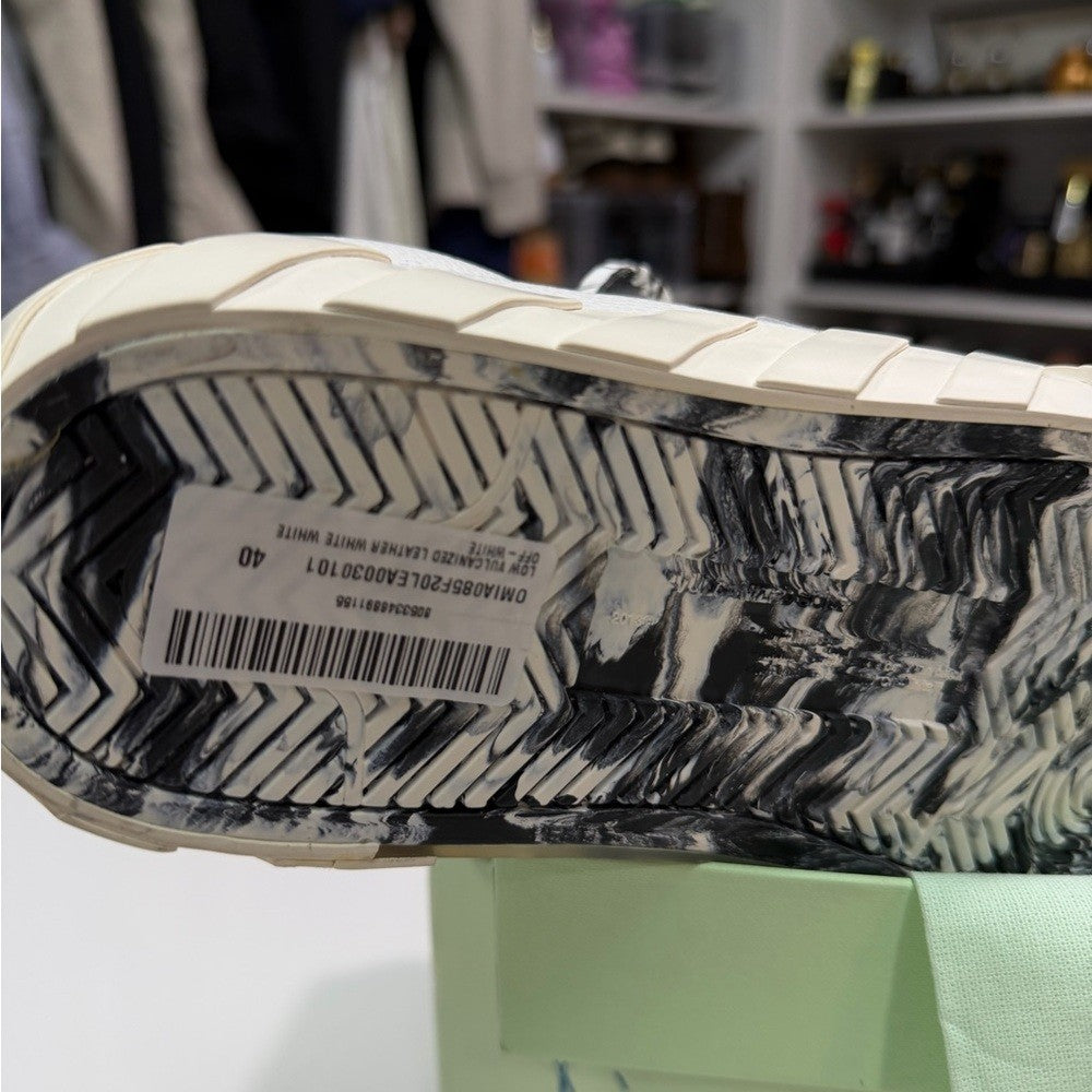 Off-White Vulcanized White Leather - NEW - EU 40 - 7M/8.5W
