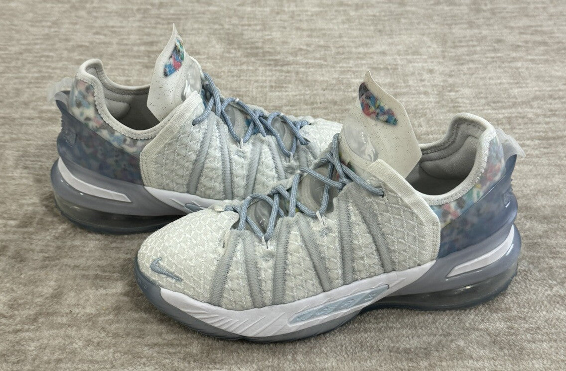 NIKE LEBRON XVIII 18 NRG BLUE TINT BOY'S BASKETBALL SHOES SIZE 4.5Y
