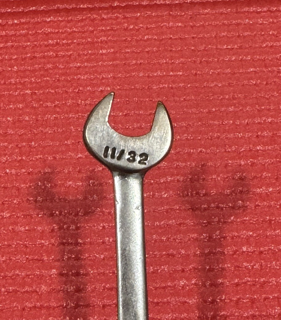 Armstrong Tools Armalloy H-14 11/32" x 5/16" SAE Mini Open End Wrench Made USA
