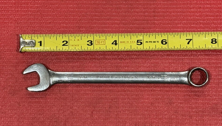 Proto Professional Tools 1218, 9/16" SAE Combination Wrench 12PT Made in USA