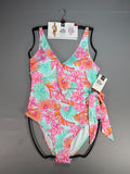 Member's Mark Adjustable Strap One-Piece Swimsuit Women's XL Multicolor Floral