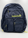 Avalanche Outdoor Supply Co Backpack Black Yellow Hiking Travel School Rucksack