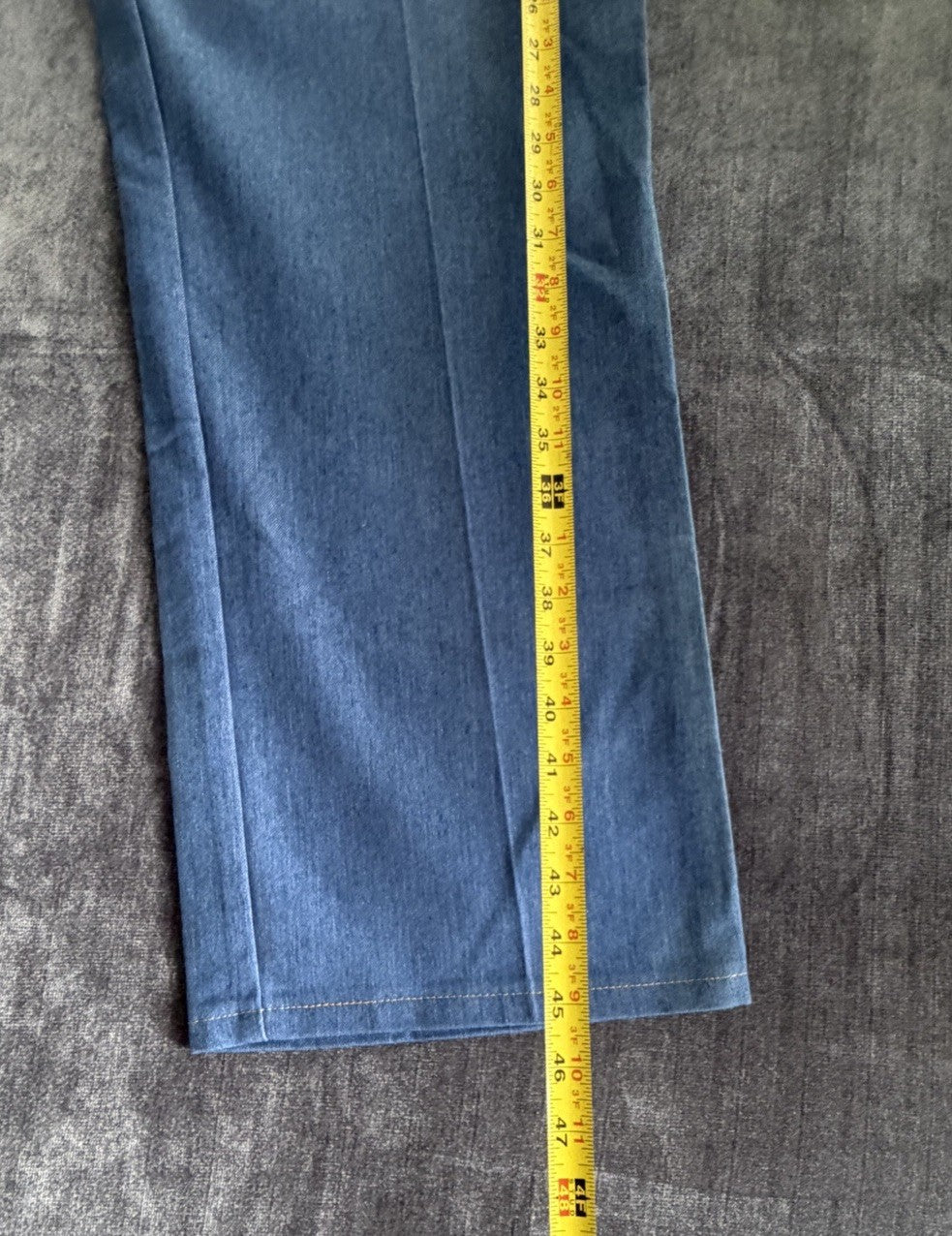 Basic Editions Comfort Action Stretch Men’s 46W X 32L Denim Blue Light Jeans NWT