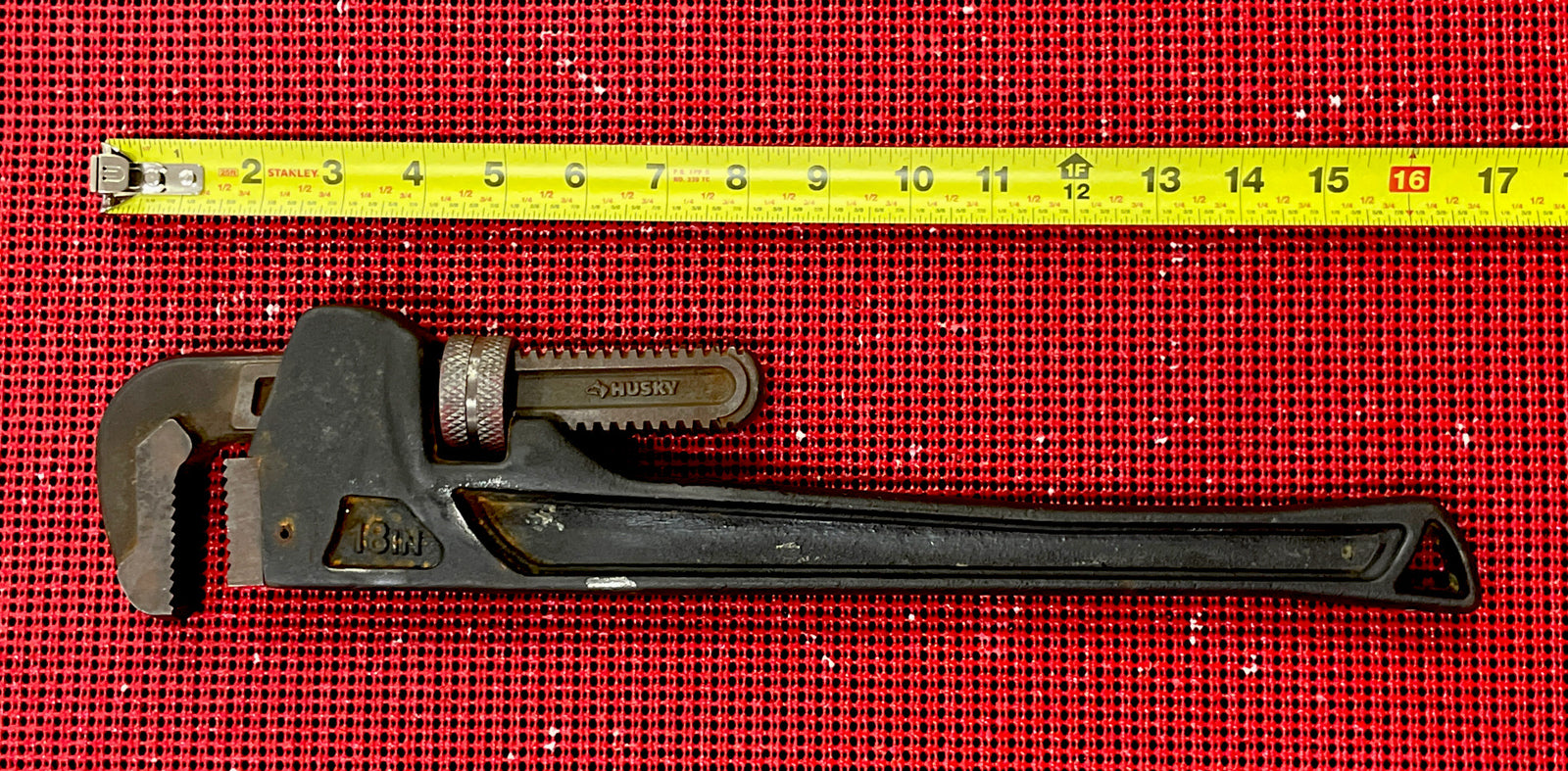 Husky 18” 450mm Pipe Wrench Plumbing Tool Box Pipefitter M1