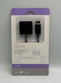 New Ativa 196-997 DisplayPort to VGA Adapter Black Male to Female Video Cord