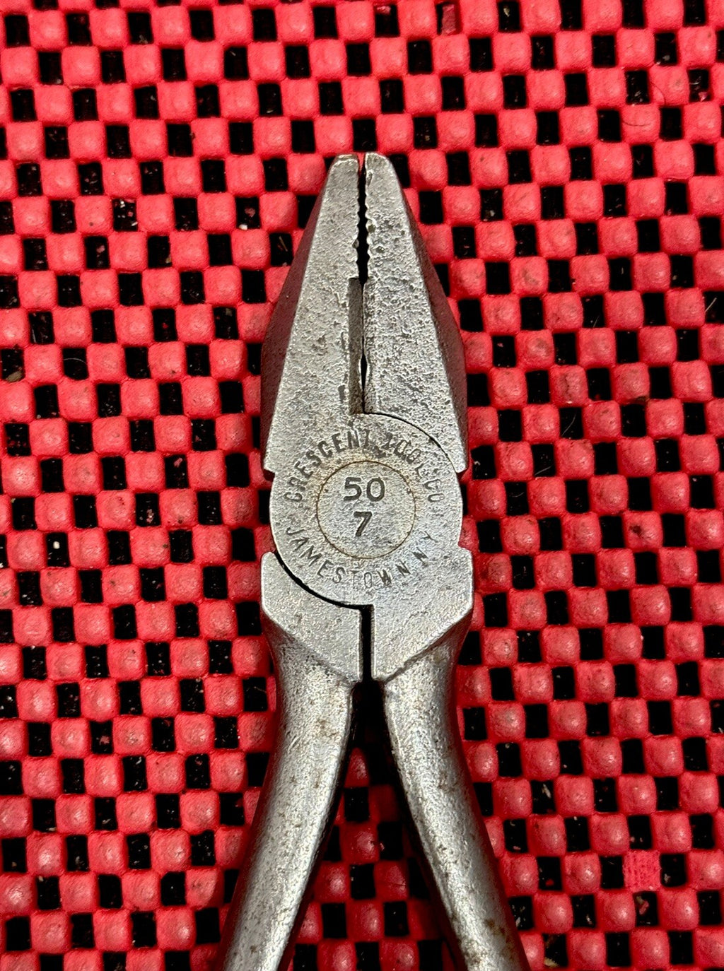 Vintage Crescent Tools 50-7 - 7-1/4" Lineman's Pliers Tool Jamestown NY USA