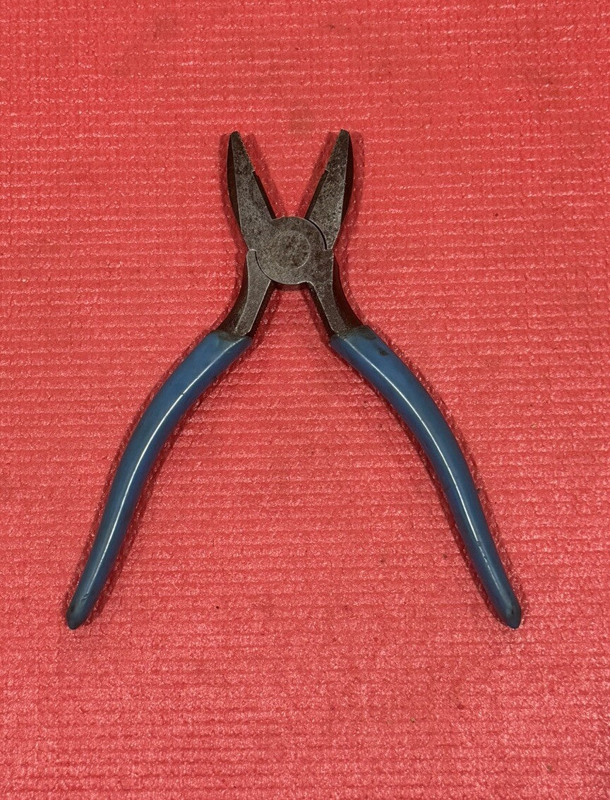 Vintage Fuller Tools 194-7 Lineman's Pliers with Blue Grips Made in Japan