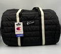 NWT Champion Billie Quilted Duffel Bag Black Puffer Weekender Gym Travel Tote