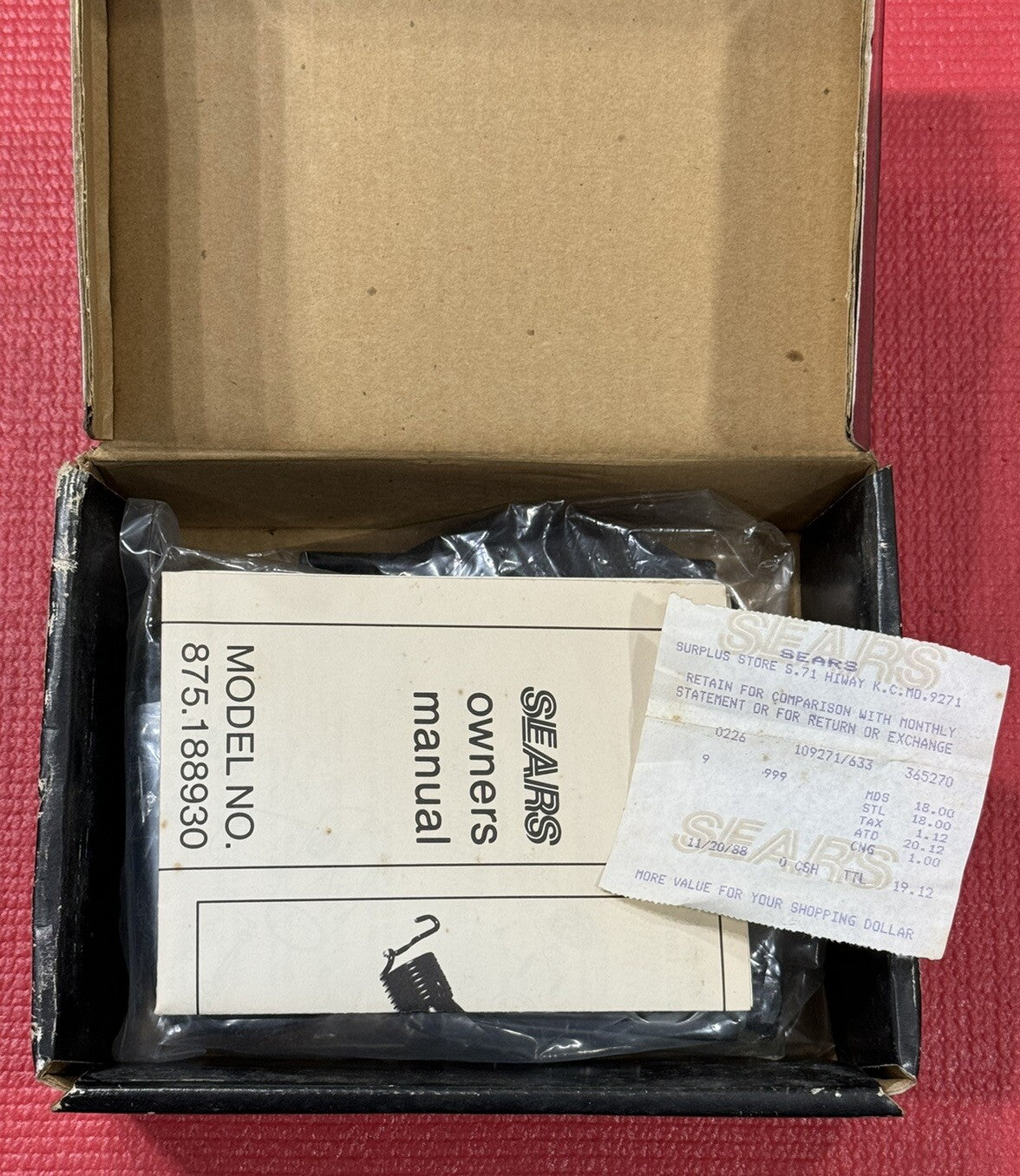 Vintage Sears Craftsman NEW 18965 High-Speed Rotary Sander Air-Drive w/ OG Box