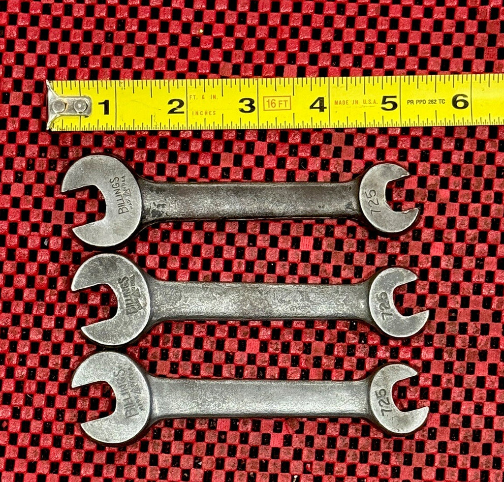 Vintage Billings Tools 725A Open End Wrench 3 Pc Lot Made In Usa N5