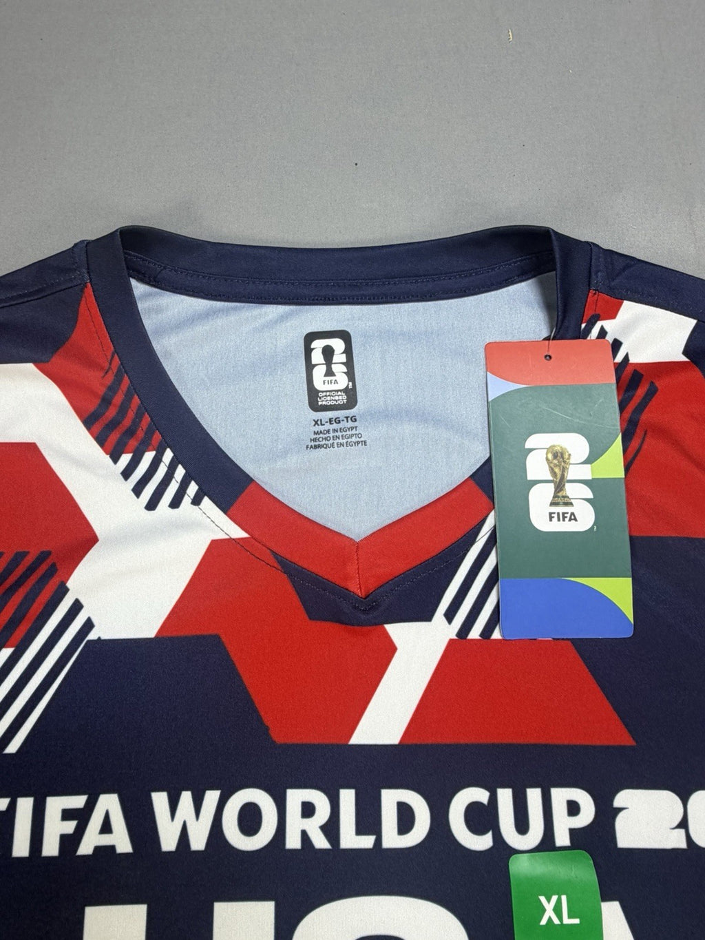 2026 FIFA World Cup USA Soccer Jersey XL Home Fan Version Hexagon Shirt Official