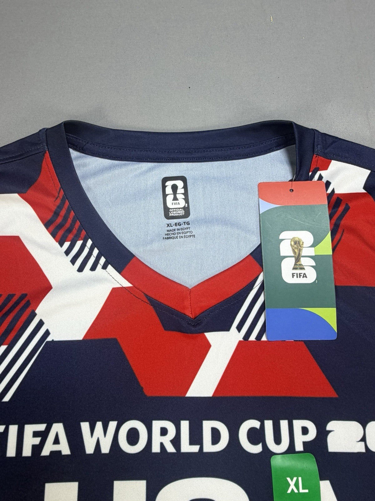 2026 FIFA World Cup USA Soccer Jersey XL Home Fan Version Hexagon Shirt Official