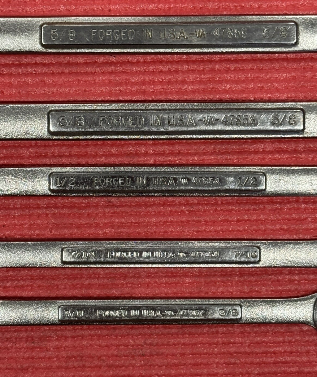 Craftsman 5pc Set SAE Combination Speed Wrench Set VA Series Made In USA