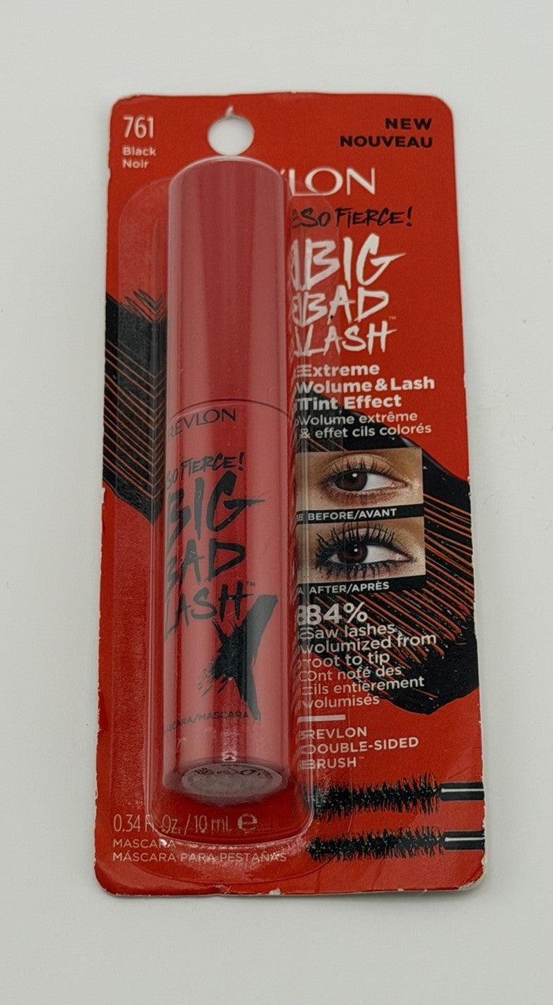 (2) Revlon So Fierce! Big Bad Lash Mascara 761 Black 2 Pc Lot NEW SEALED