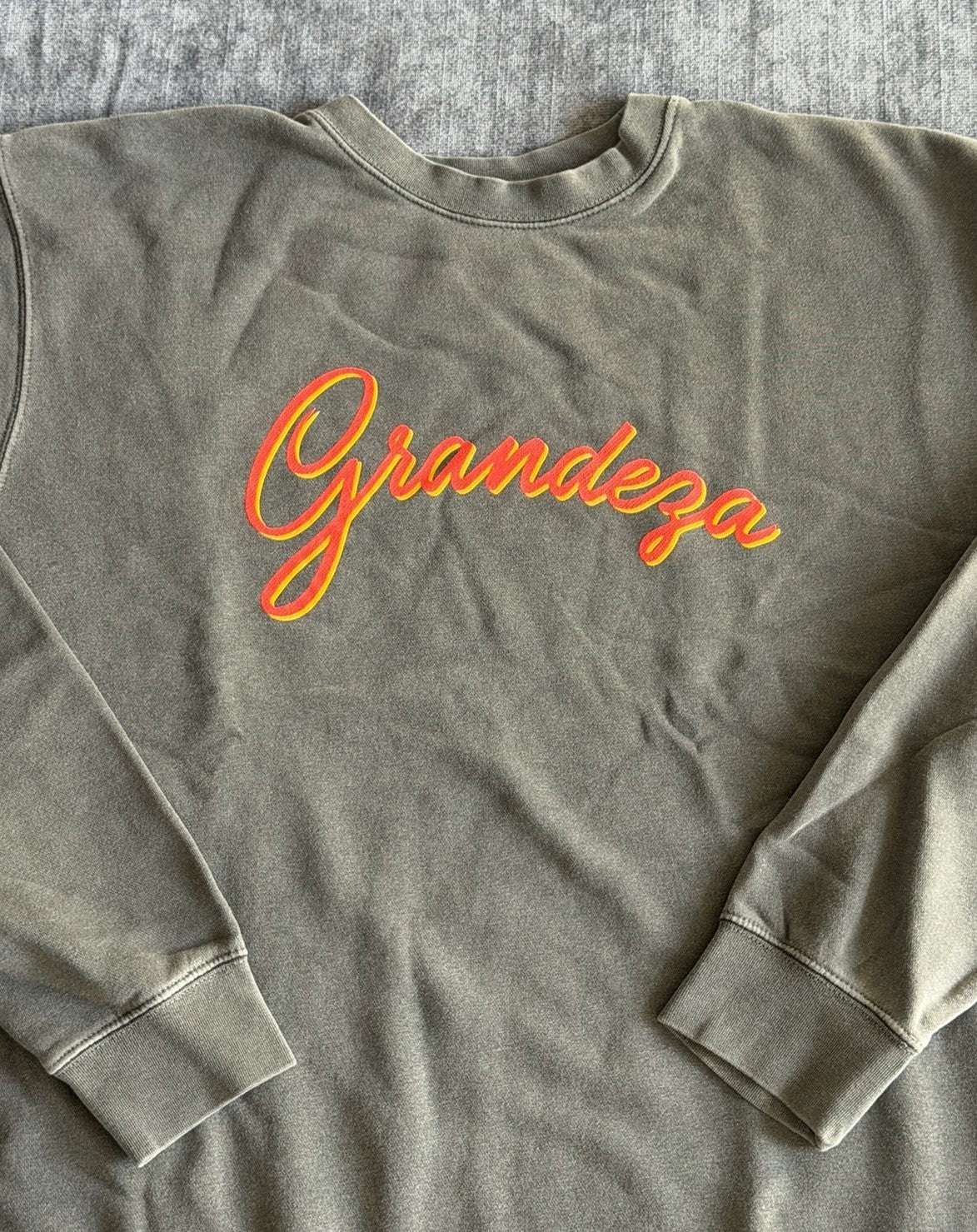 Grandeza Men’s Size Large (L) Gray RARE Crewneck Cotton Sweatshirt NWOT
