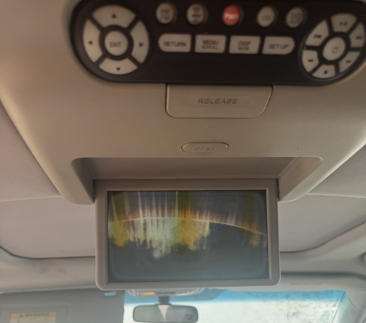 05-10 Honda Odyssey Roof Entertainment DVD Display Screen OEM 39460-SHJ-A110-M1