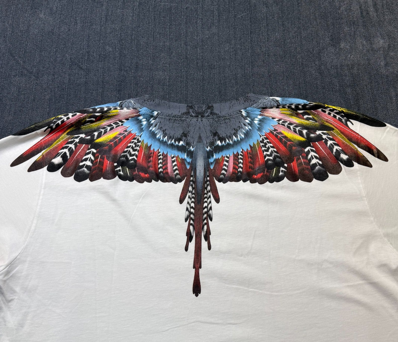 NWT Marcelo Burlon Icon Wings Sweatshirt Men's XL White Regular Fit Crew Neck