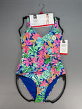 Member's Mark One-Piece Adjustable Strap Swimsuit Women's XS Multicolor Floral