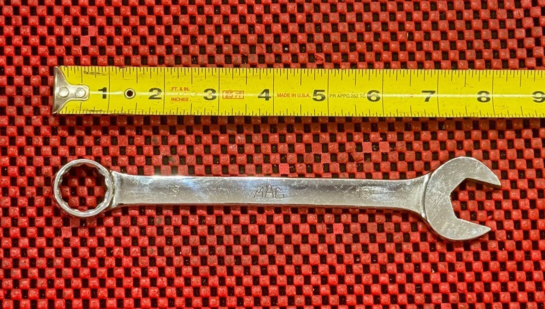 Mac Tools M19CW Sabina 19MM 12PT Chrome Combination Wrench USA Made S3