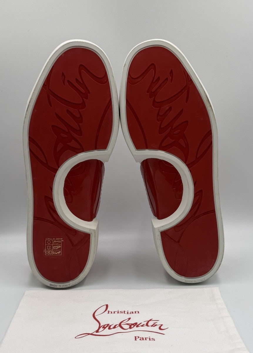 Authentic Christian Louboutin High-Top Trash Sneakers Mens Size 44.5 EU 11.5 US