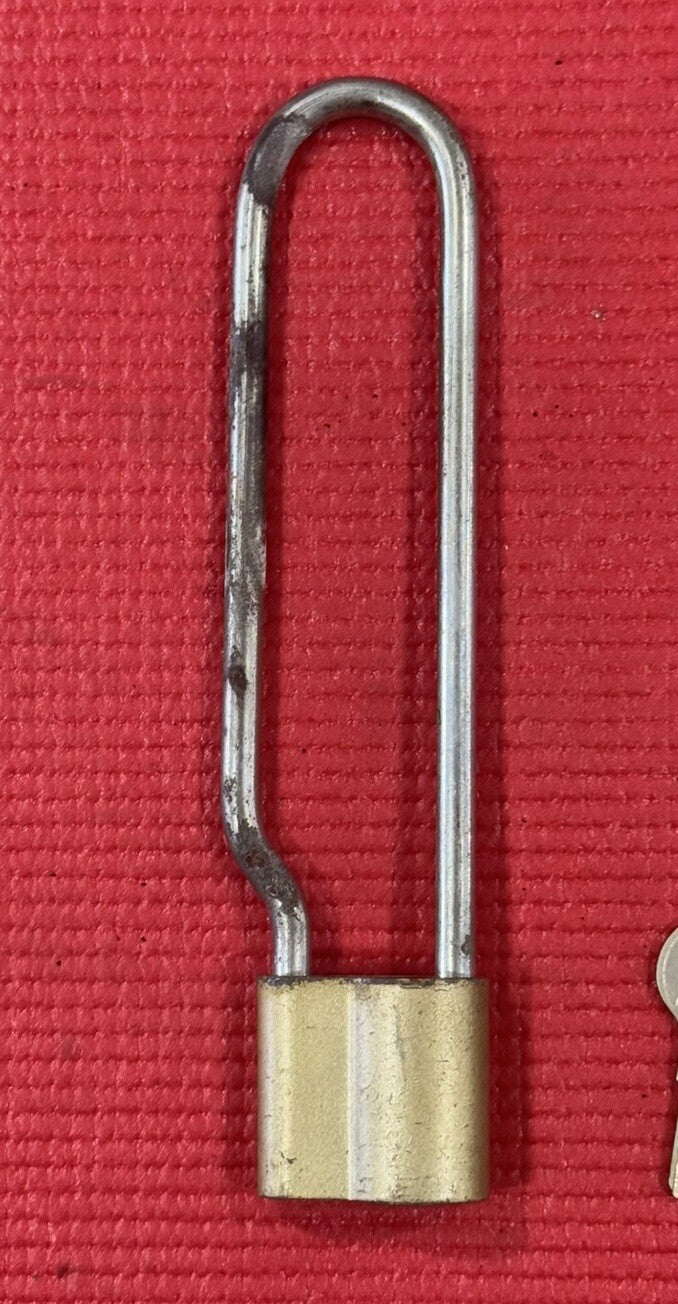 Vintage Yale Lock Bike Lock 7”inch Long  W/2 Keys Padlock Made in USA Very Rare