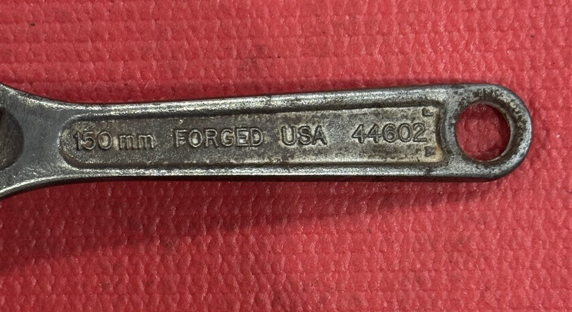 Vintage Craftsman 44602  6" Adjustable Wrench Tool Made in USA