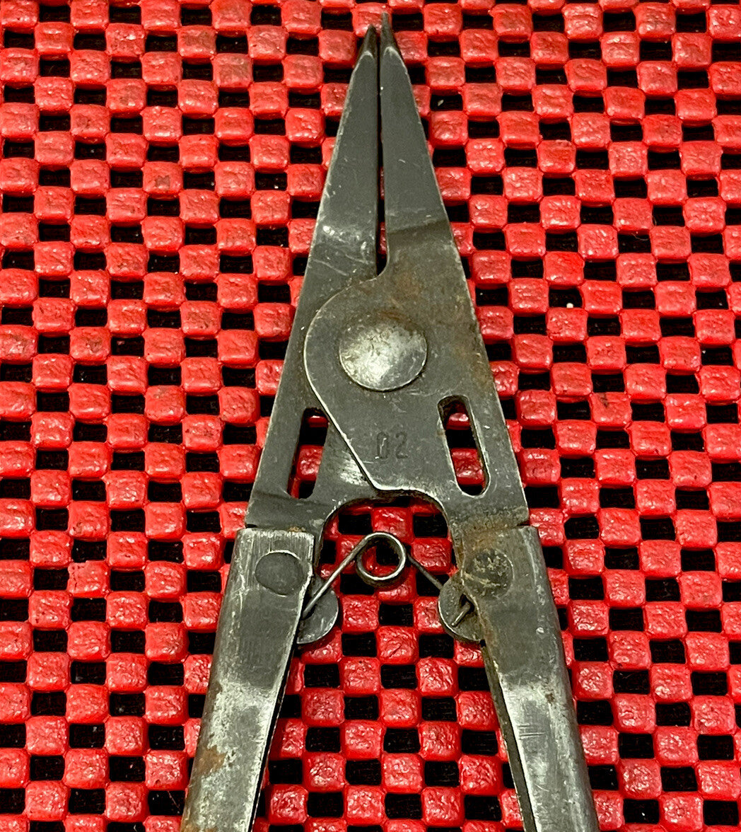 Waldes Truarc 02 Black Oxide 6" Snap Ring Pliers VINTAGE Made In USA  N5