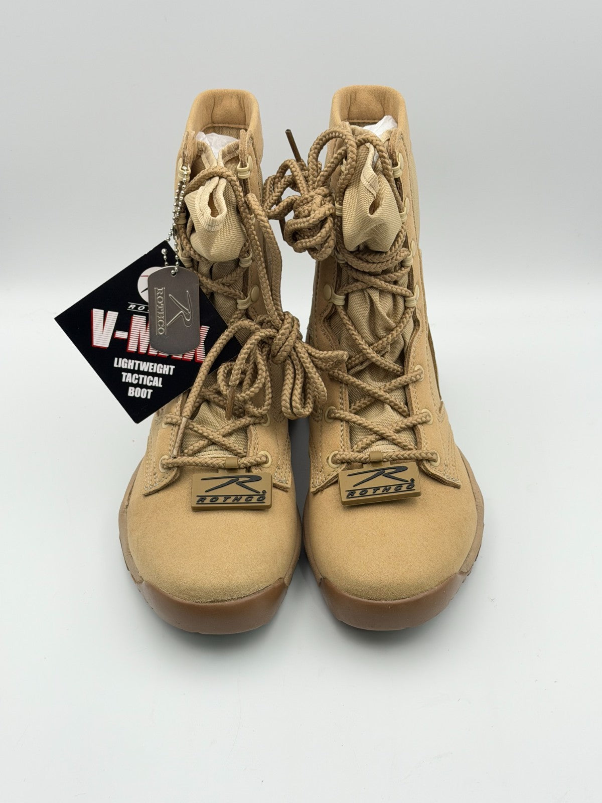 NWT Rothco V-Max Lightweight Tactical Boot Men's 5R Coyote Brown Lace Up Hiking