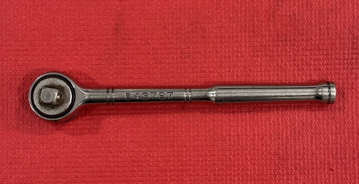 Vintage CRAFTSMAN 943797  1/2" Drive Thumb Wheel Ratchet Tri-wing Made In USA