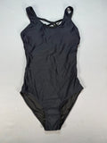 NWT Tempt Me Women One Piece Swimsuit Women's XS Black Ruched Tummy Criss Cross
