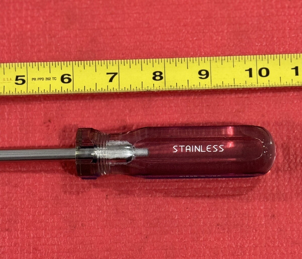 Vintage Craftsman 41559 Q Stainless Steel NEW RARE Philips Blue Screwdriver USA