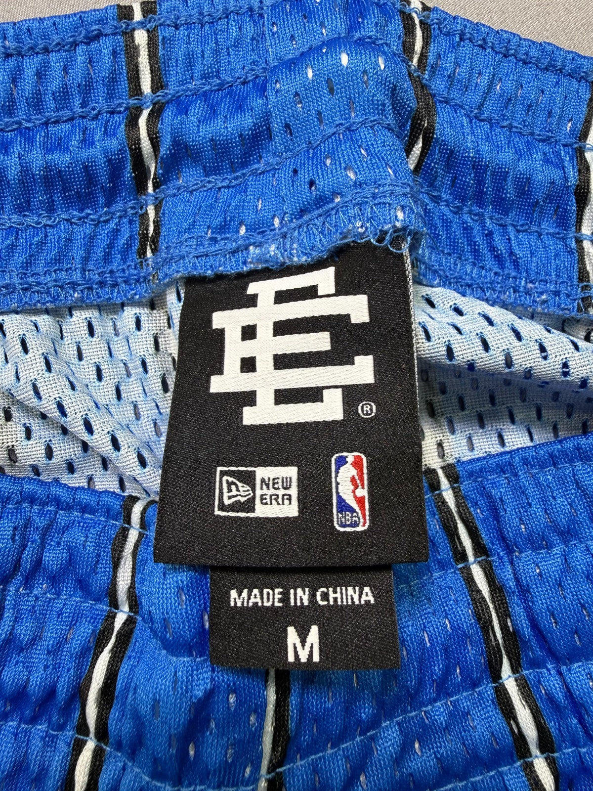 NWT New Era X NBA Eric Emanuel Orlando Magic Shorts Men's Medium Blue Athleisure