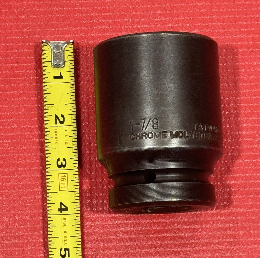 Chrome Molybdenum  1" Drive 1-7/8"  Impact Socket 6 Points Big Socket