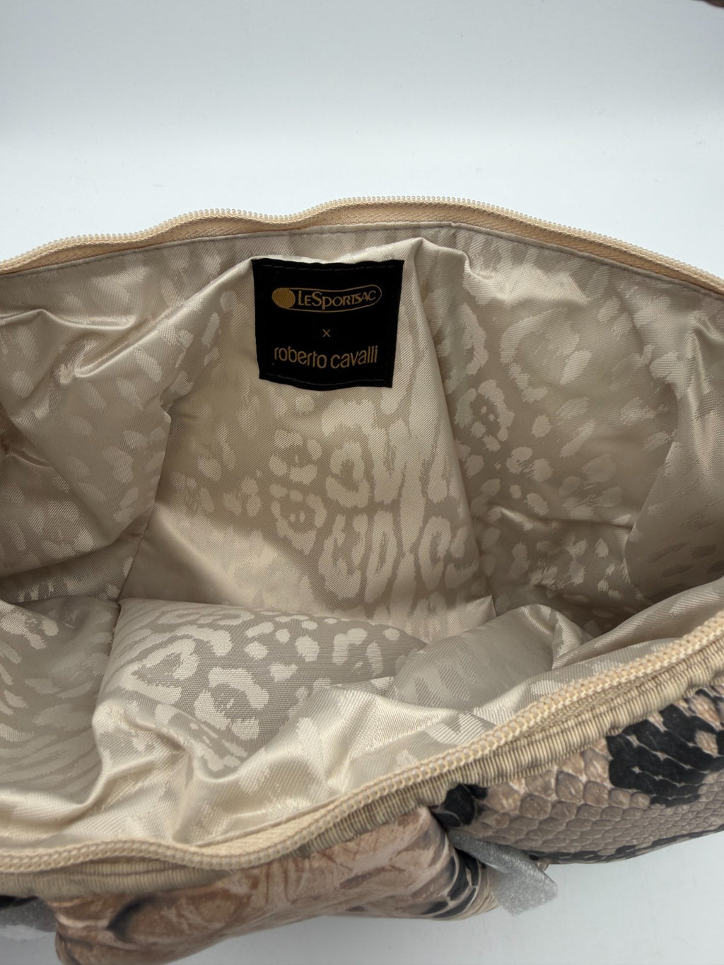 LeSportsac X Roberto Cavalli Venezia Medium Hobo Bag Women's Python Snakeskin