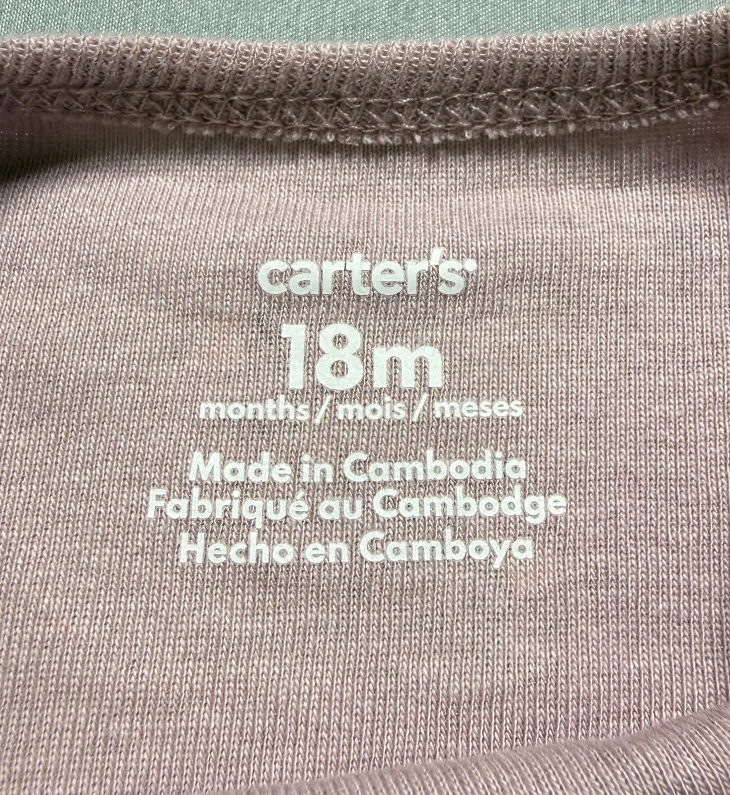 NWT Carter's Snug Fit 3-Piece Outfit Set Baby Girls 18M Multicolor 100% Cotton