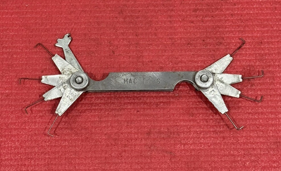 Vintage Mac Tools FG-6 Spark Plug Gap Gauge Tool Made in USA