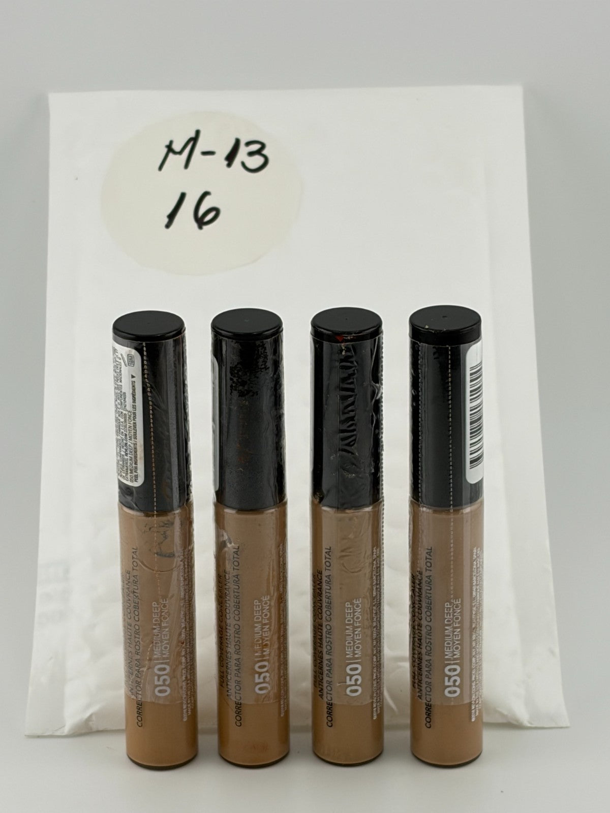 Revlon ColorStay Full Coverage Concealer Makeup 18M 50 Medium Deep - Set of 4